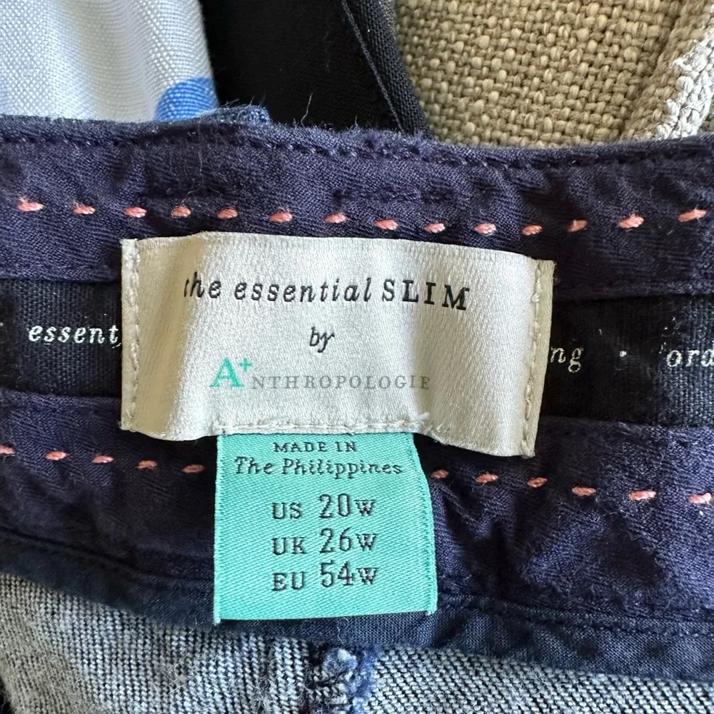 Anthropologie A+ The Essential Slim Denim Trouser Jeans, size 20W - Picture 7 of 7